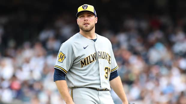 Milwaukee Brewers pitcher Corbin Burnes